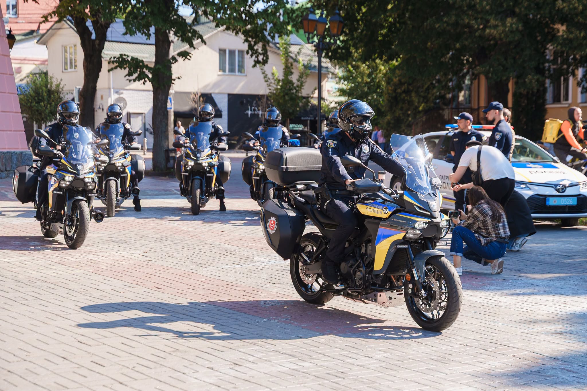 Сьогодні на вулицях Вінницької громади розпочали працювати екіпажі патрульної поліції на мотоциклах