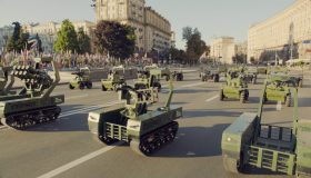 У 35-ту річницю відновлення незалежності України відбувся перший в історії країни парад дронів
